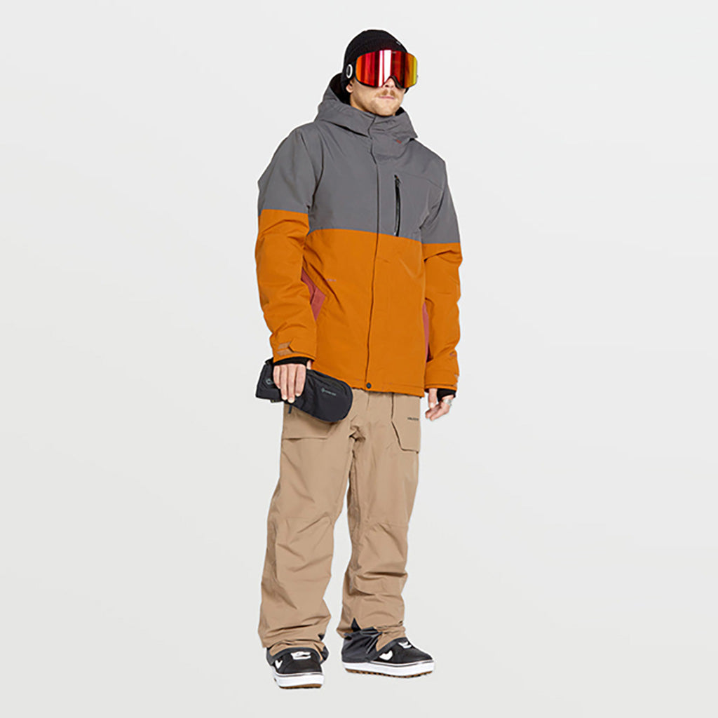 En Skijakke, L GORE-TEX i farven Caramel set forfra