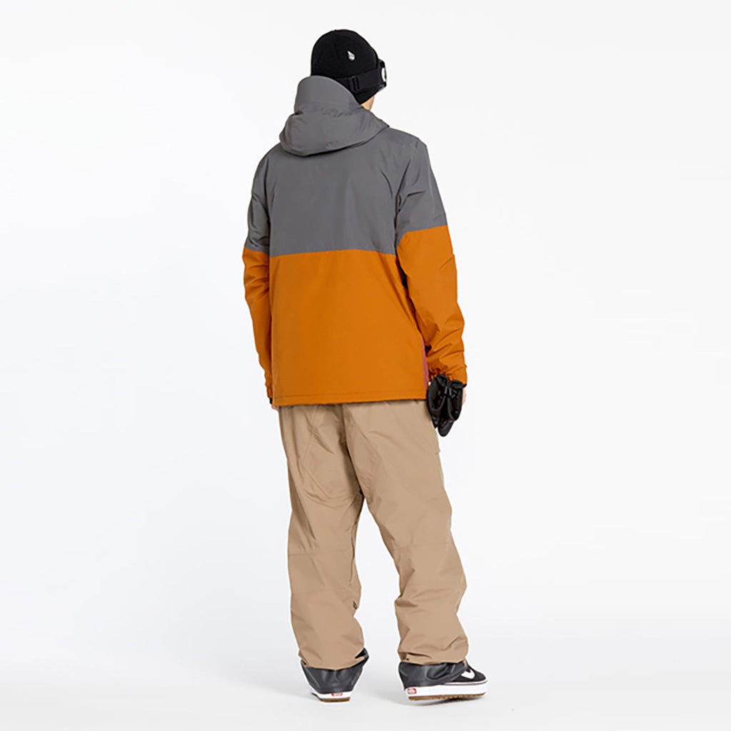 En Skijakke, L GORE-TEX i farven Caramel set bagfra