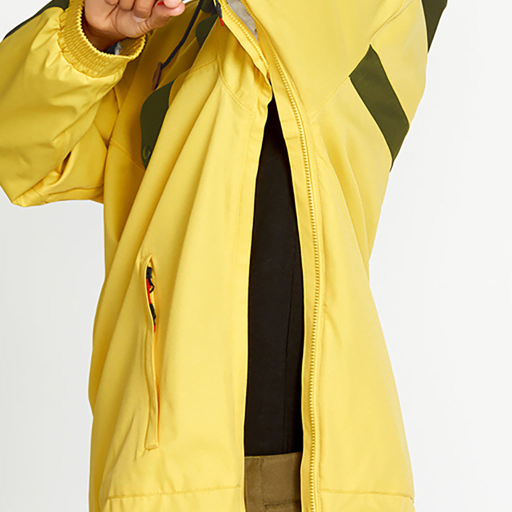 En Skijakke, Longo 20K Pullover i farven Dark gul nærbillede