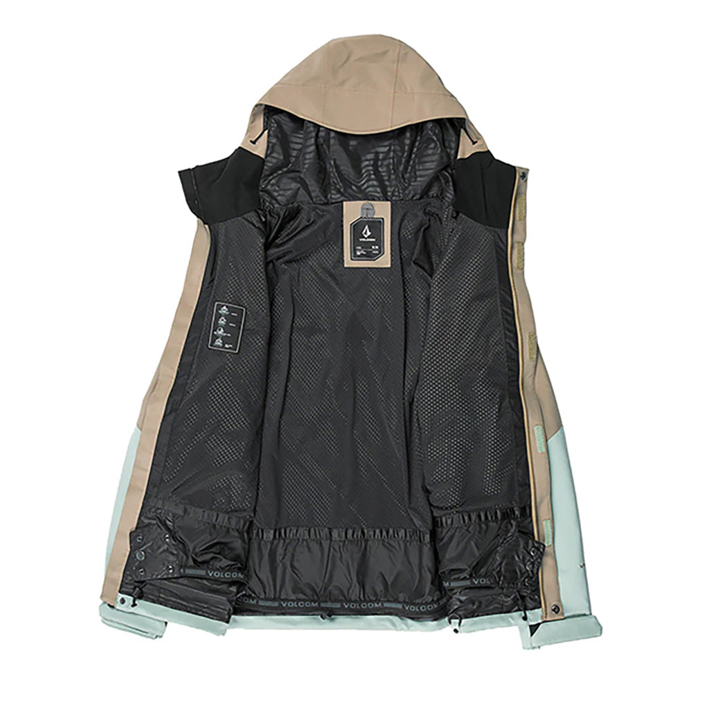 En Skijakke, Brighton Full Zip i farven Agave detalje