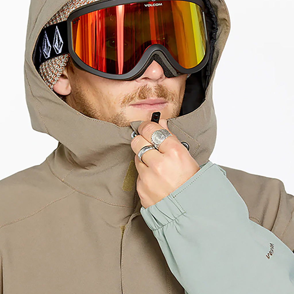 En Skijakke, Brighton Full Zip i farven Agave nærbillede