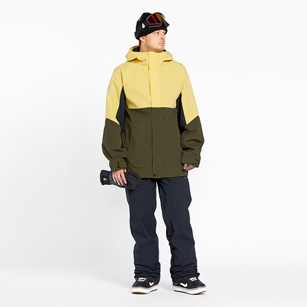 En Skijakke, Brighton Full Zip i farven Ivy set forfra