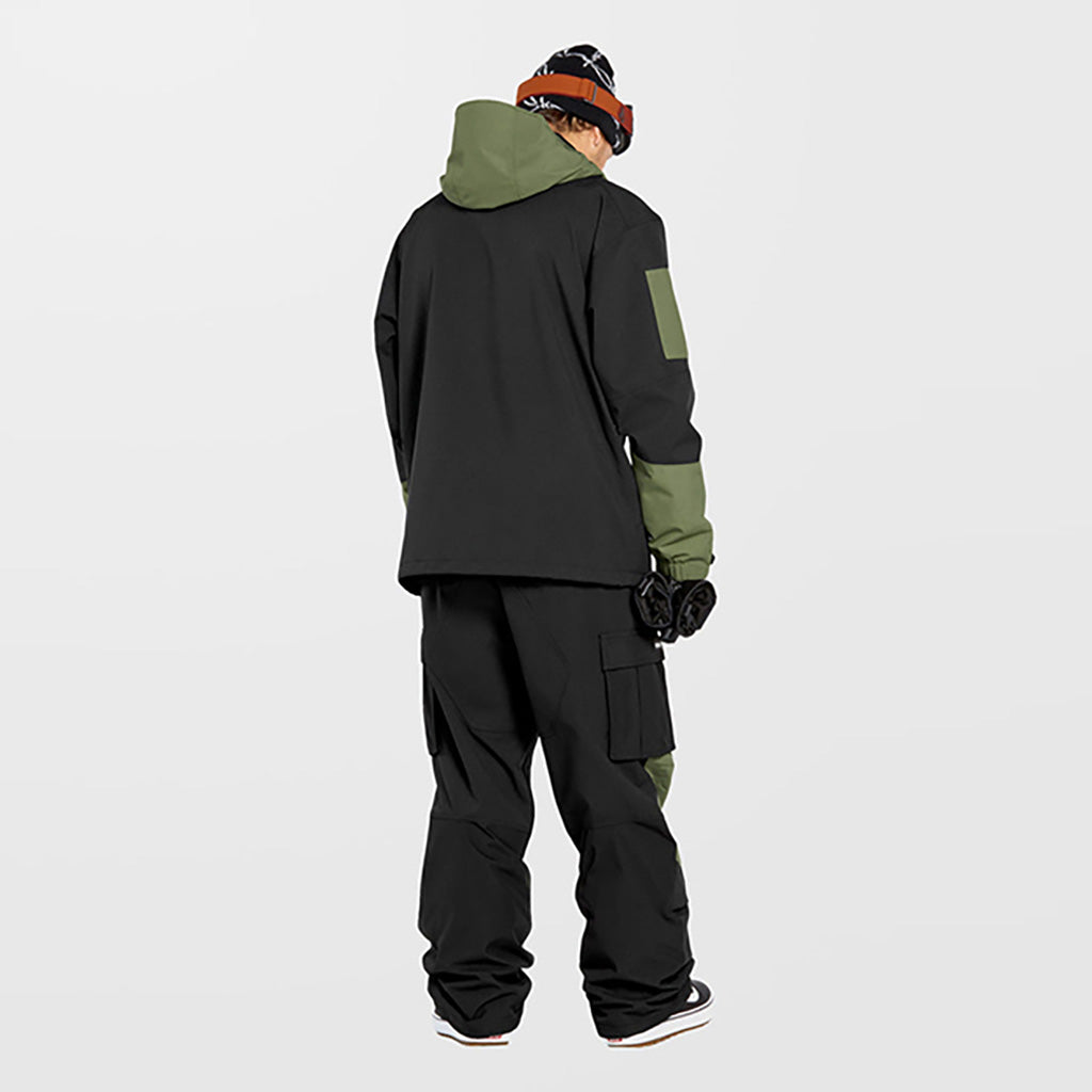 Nwrk Baggy Skibukser i farven sort set bagfra