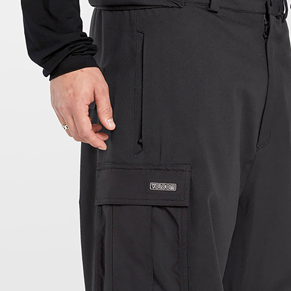 Nwrk Baggy Skibukser i farven sort nærbillede