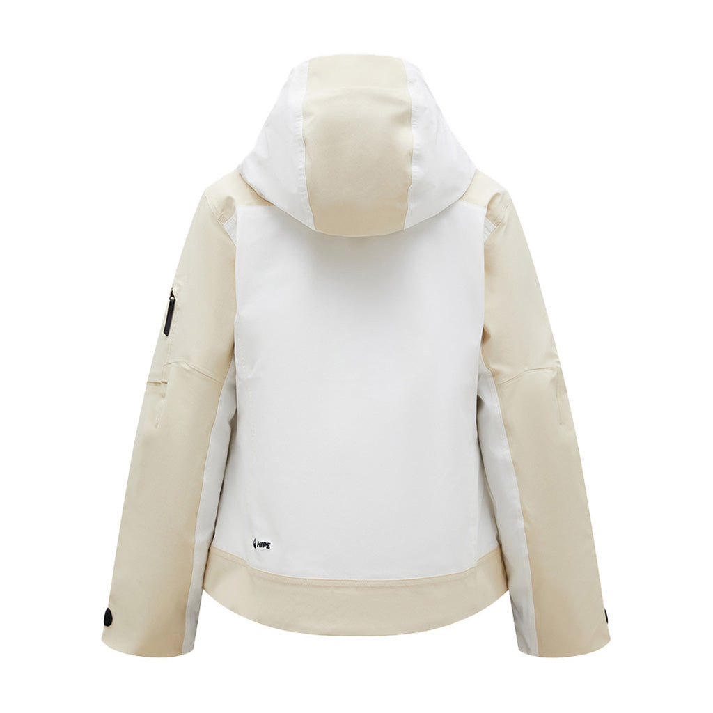 En Skijakke, 2L Stretch i farven SAND set bagfra