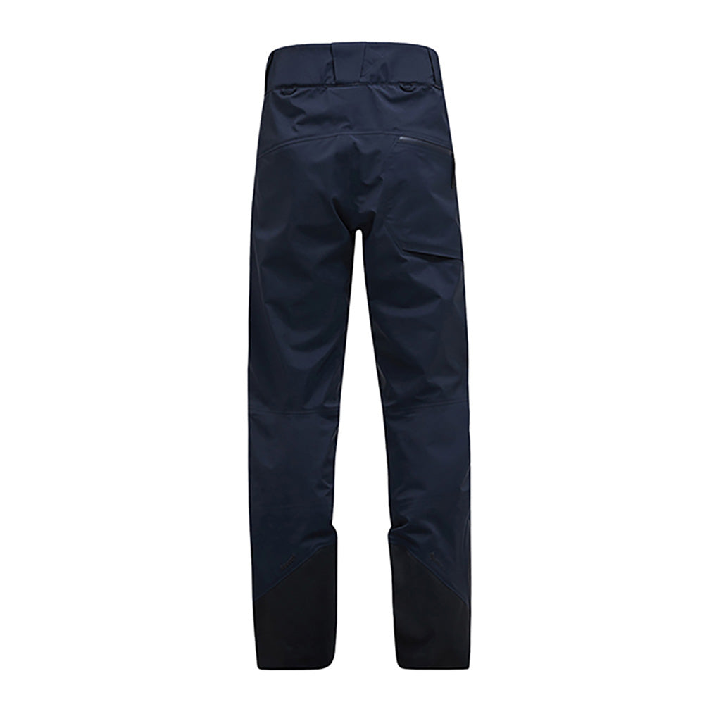 Alpine GORE-TEX Skibukser i farven Salute blå - sort set bagfra