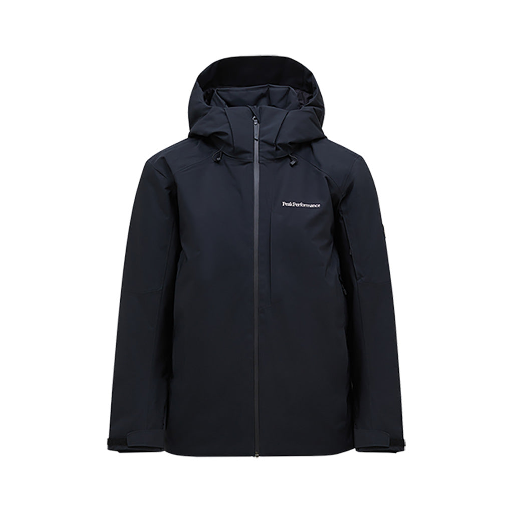 En Skijakke, Maroon i farven sort