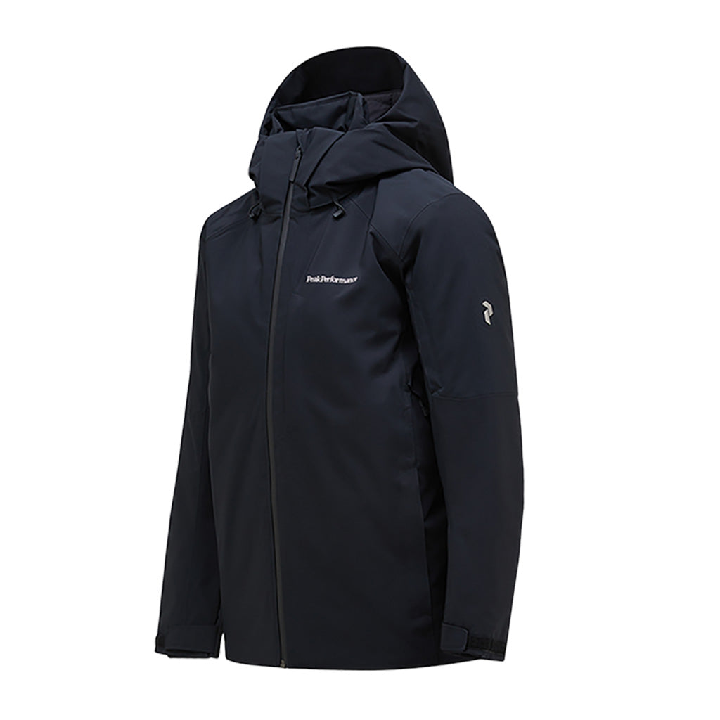 En Skijakke, Maroon i farven sort set fra venstre side