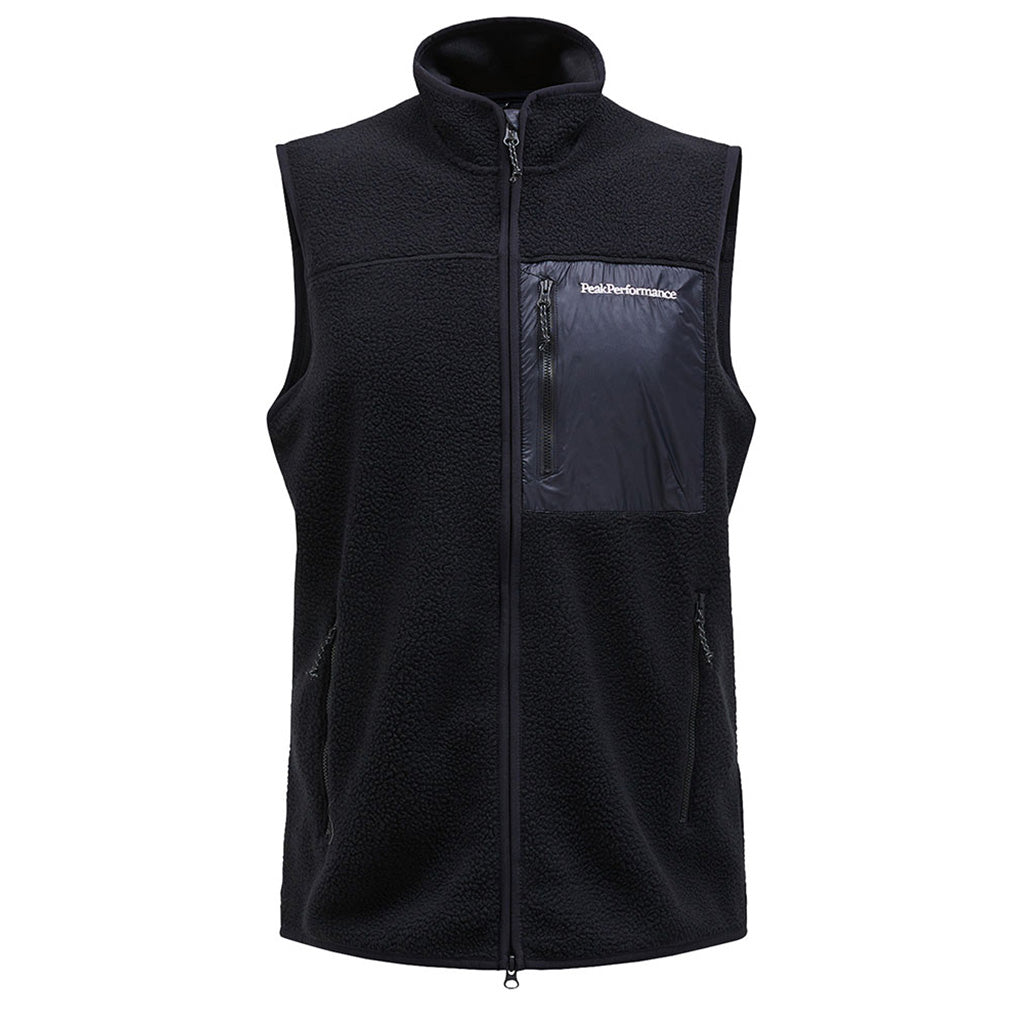 En Fleece, Pile Vest i farven sort