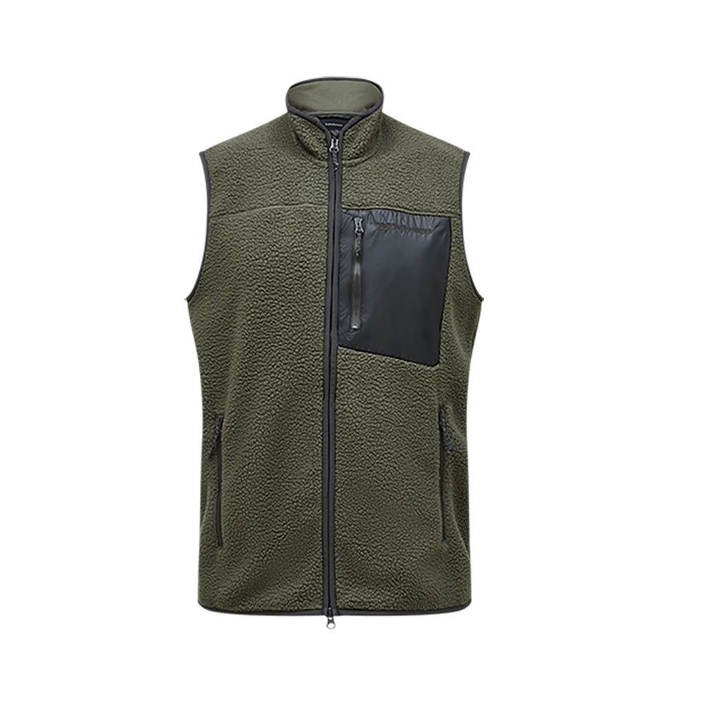 En Fleece, Pile Vest i farven Pine Needle