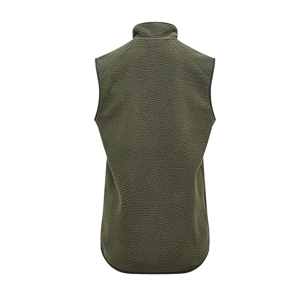 En Fleece, Pile Vest i farven Pine Needle set bagfra