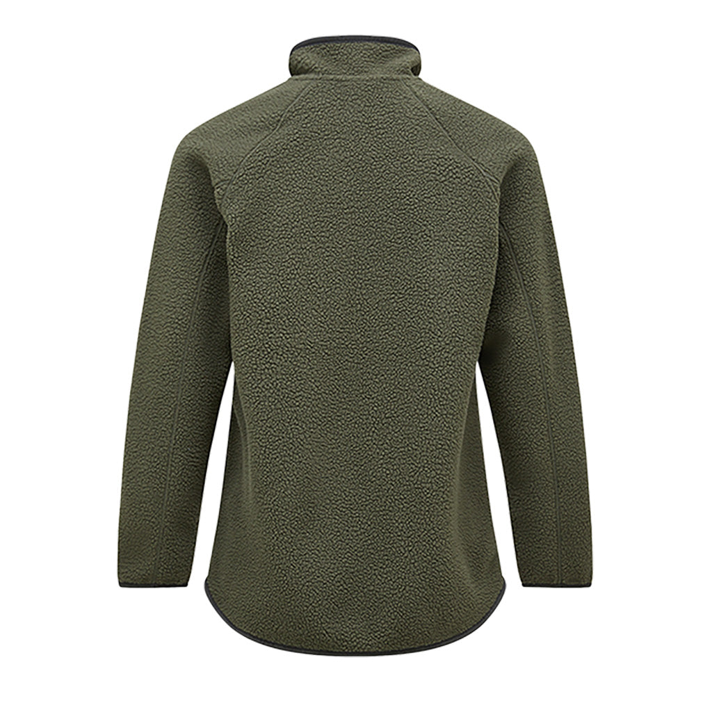 En Fleece, Pile Zip i farven Jacket - Pine Needle set bagfra