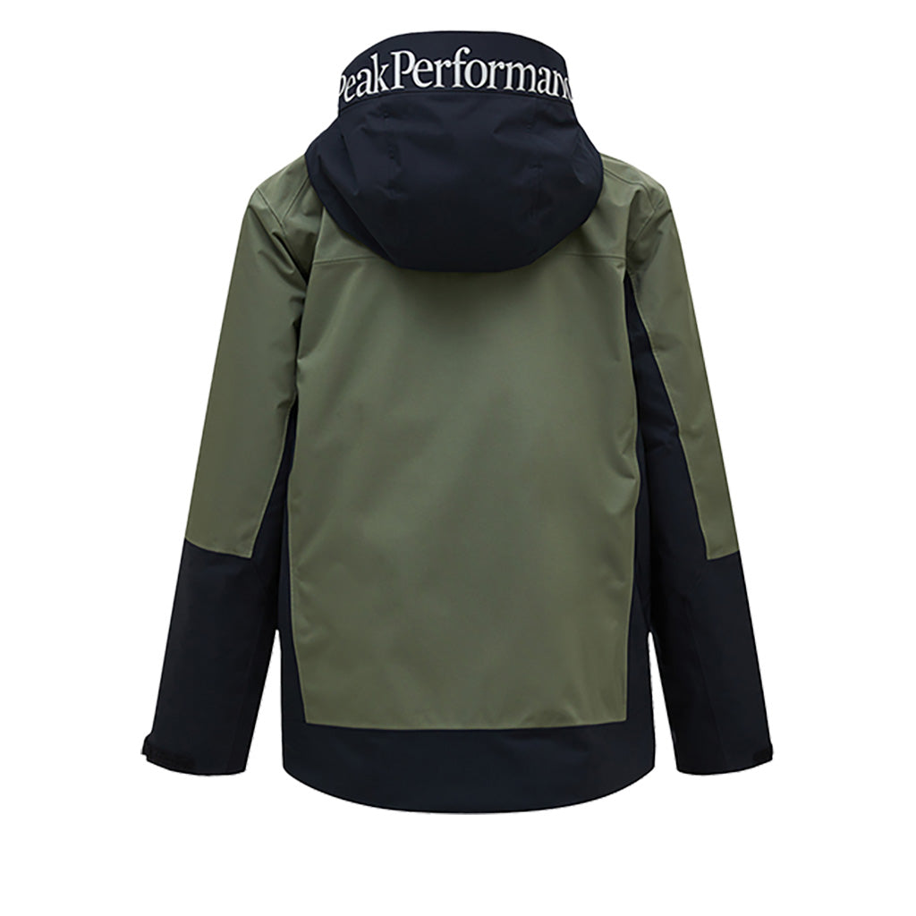 En Skijakke, Rider Tech Insulated i farven Pine Needle set bagfra