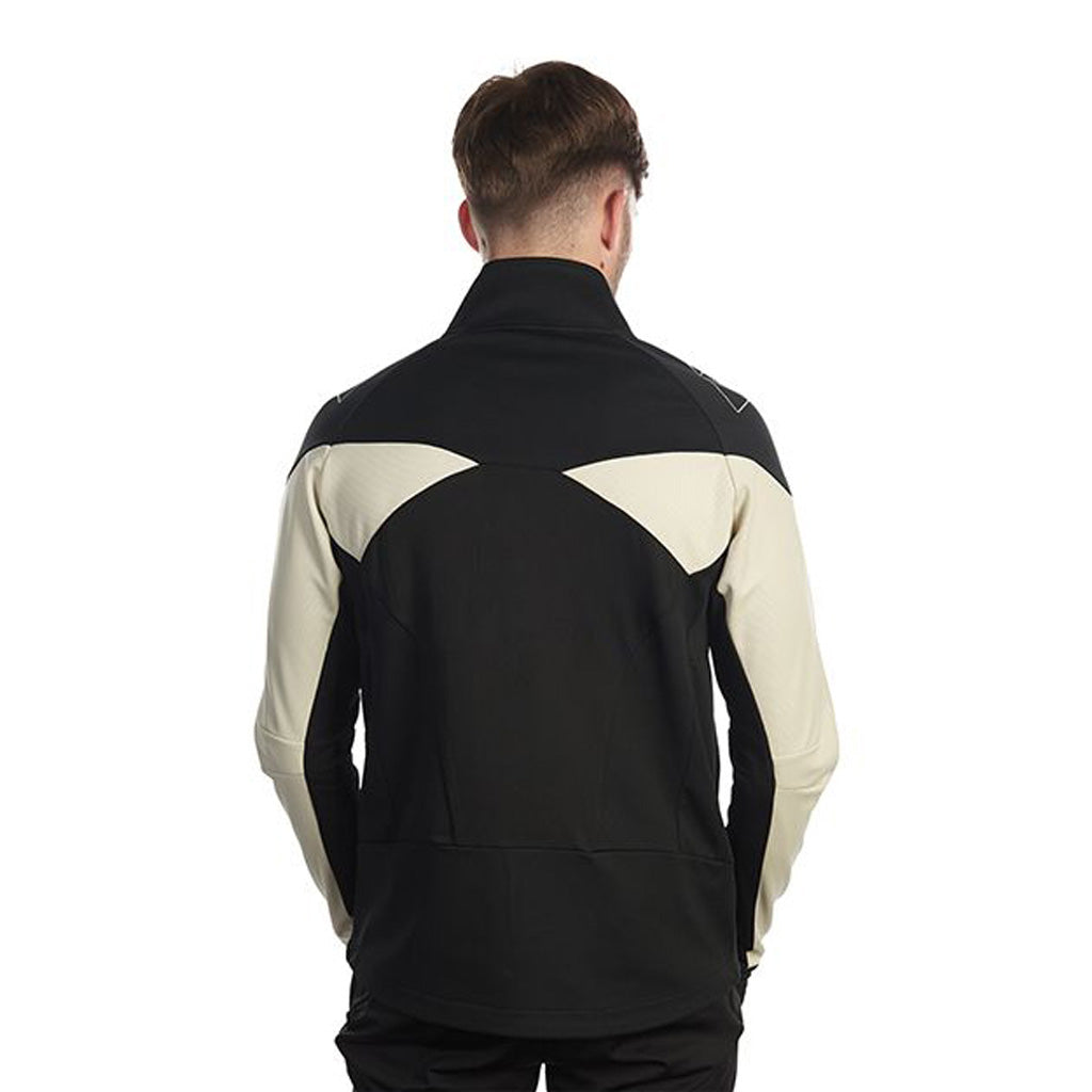 En Jakke, Asarna Softshell i farven sort-Keystone set bagfra