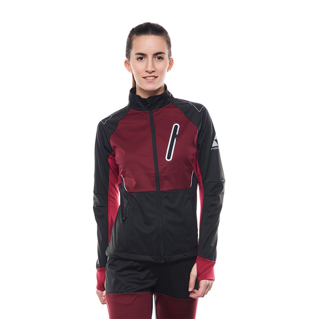 En Jakke, ASARNA SOFTSHELL i farven sort-Burgundy