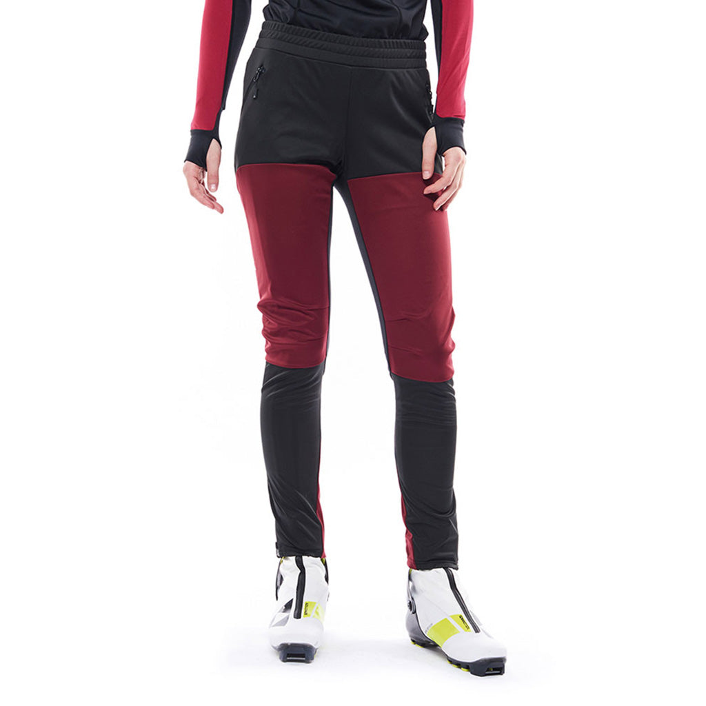 ASARNA SOFTSHELL Bukser i farven sort-Burgundy