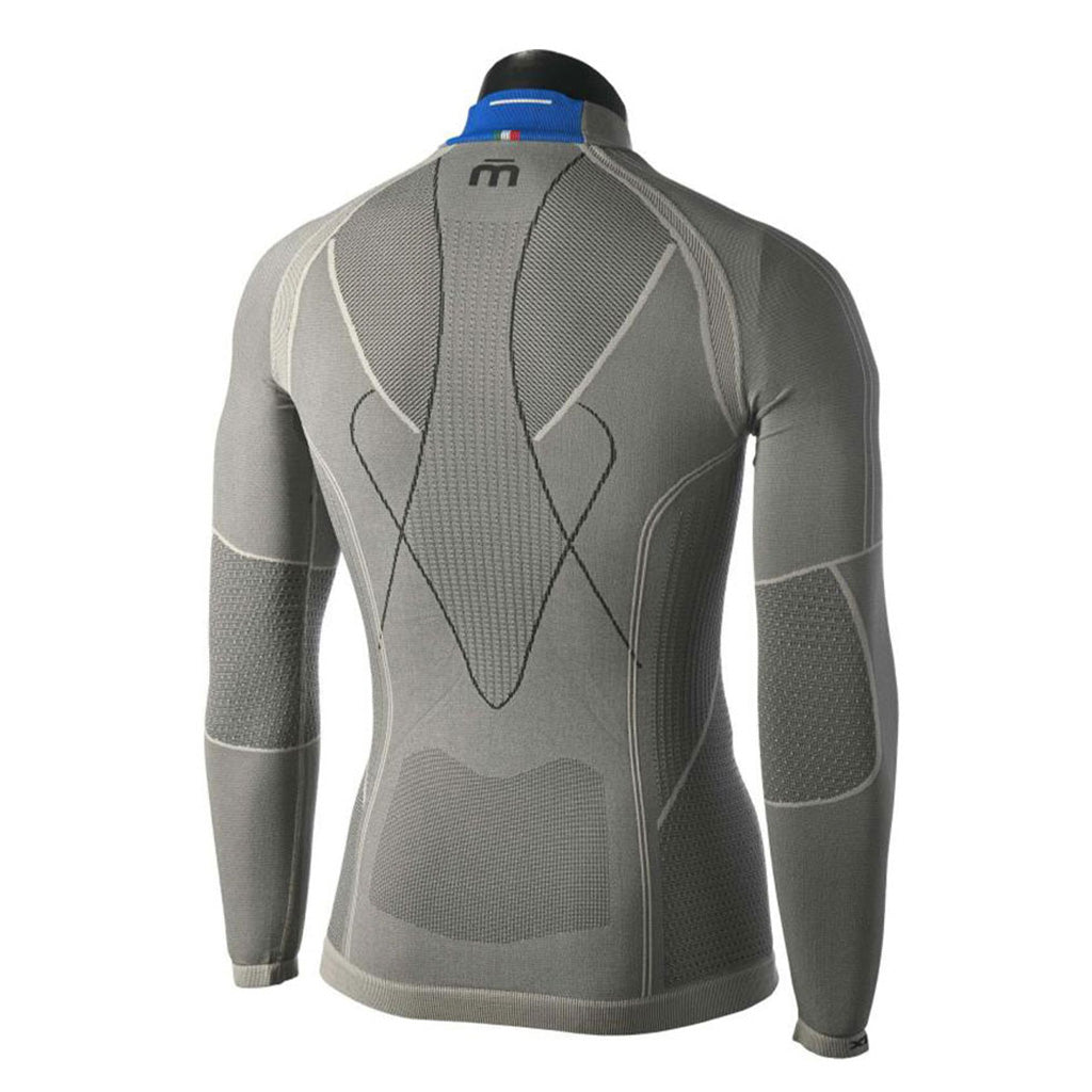 Skiundertøj, Maglia Lupetto M/L Odor Zero XT2 i farven Grigio set bagfra