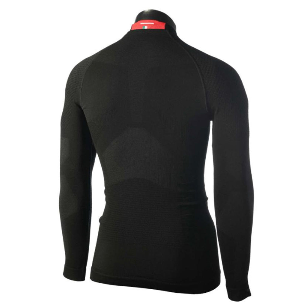 Skiundertøj, Maglia Lupetto M/L Sthermo Primaloft i farven Nero set bagfra