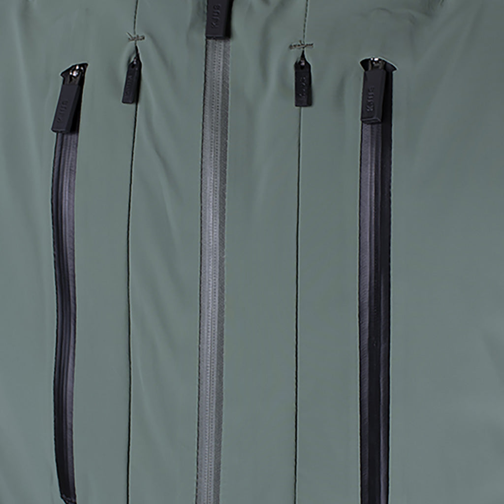 Ligety Bib Skibukser i farven grøn Smoke detalje