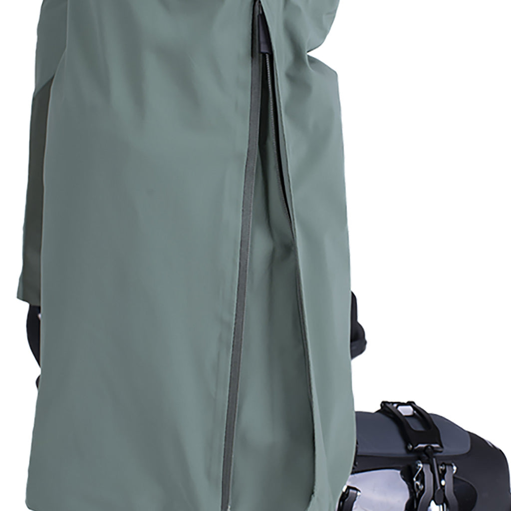 Ligety Bib Skibukser i farven grøn Smoke detalje