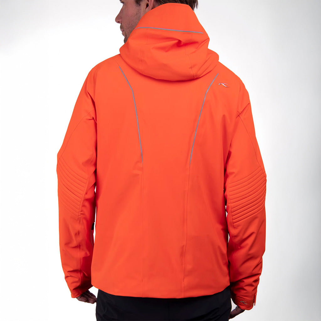 En Skijakke, Formula i farven Kjus Orange set bagfra