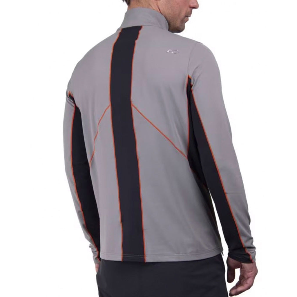 Taos Half-Zip Midlayer i farven Pewter set bagfra