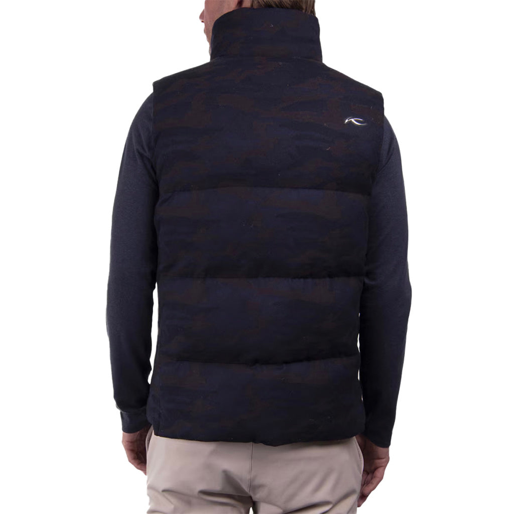 Glacier Vest Midlayer i farven Deep Space set bagfra