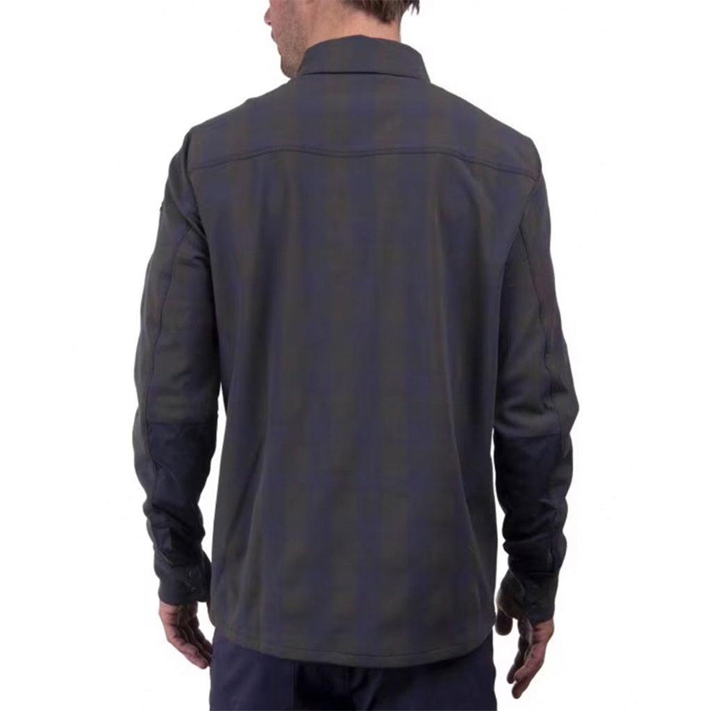 En Skjorte, Circle i farven Dark Olive/Deep Space set bagfra