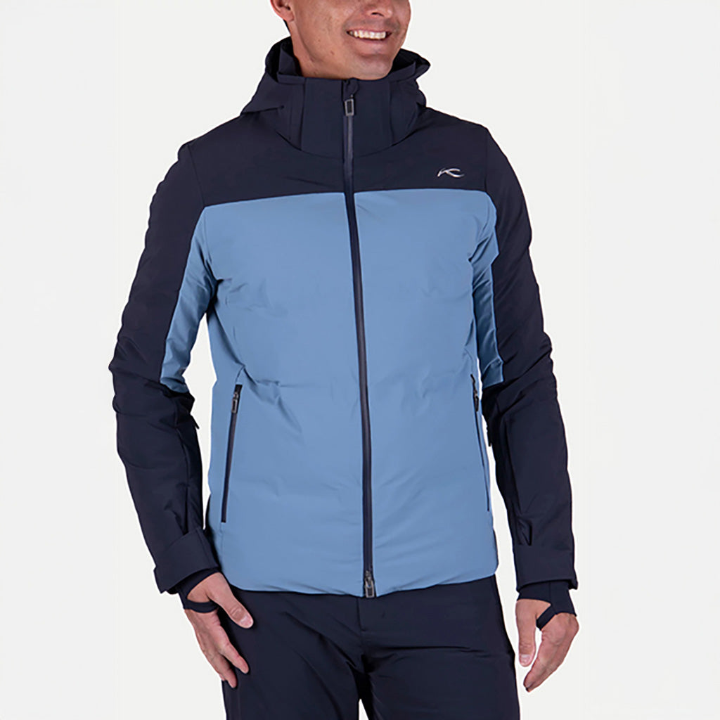 En Skijakke, grøn Line 2.0 i farven Neptune/Deep Space set forfra