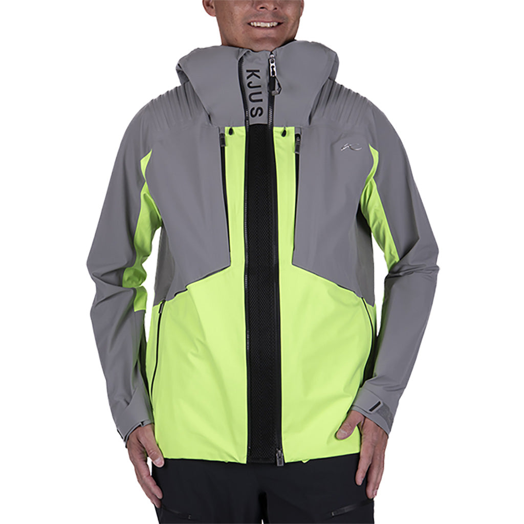 En Skijakke, Lucas FRX Shell i farven Limelight/Pewter set forfra