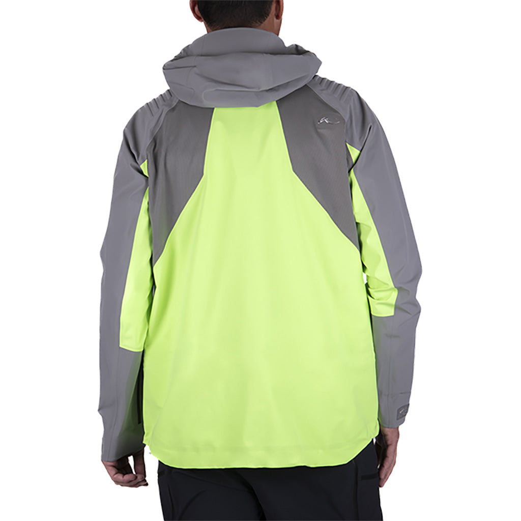 En Skijakke, Lucas FRX Shell i farven Limelight/Pewter set bagfra