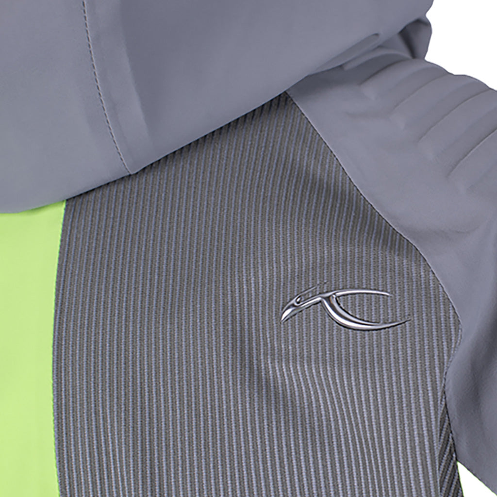 En Skijakke, Lucas FRX Shell i farven Limelight/Pewter detalje