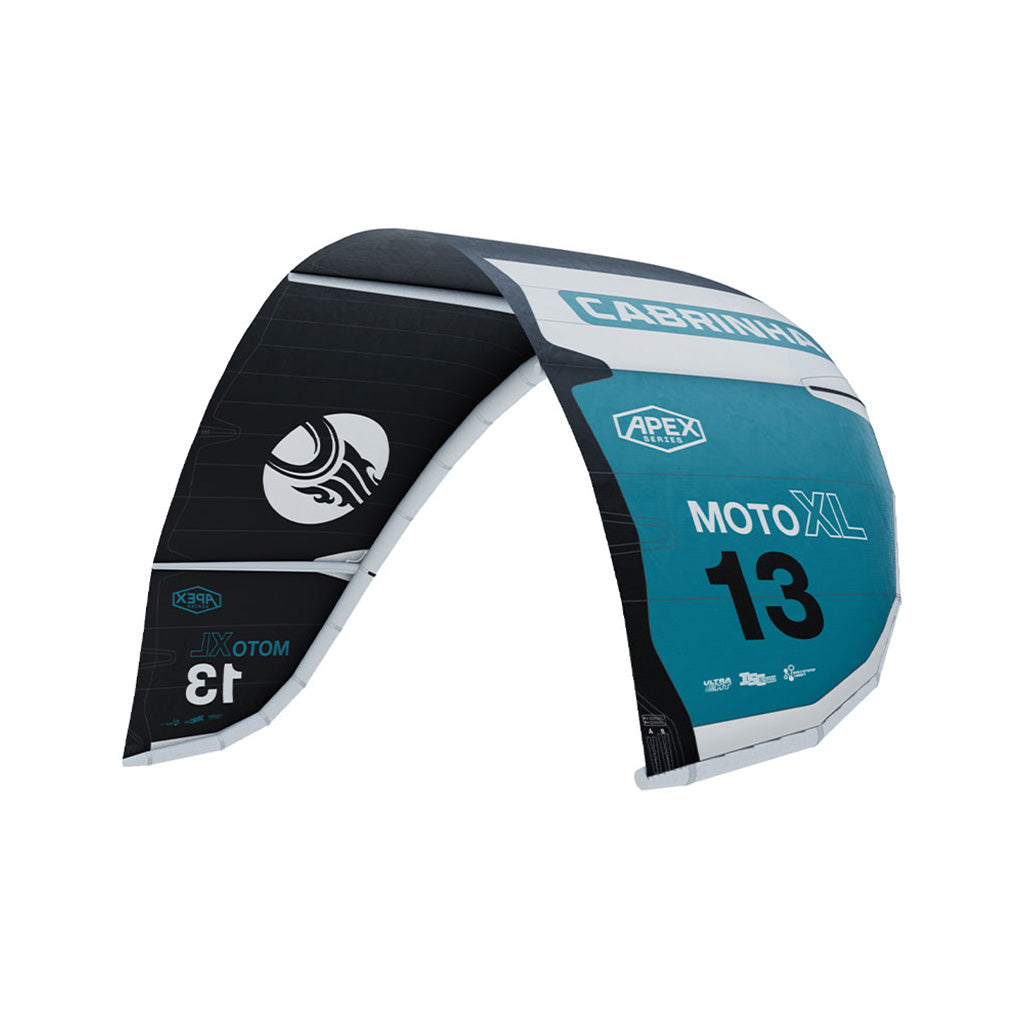 En Kite, Moto_XL i farven Apex sort / Aqua / hvid perspektiv