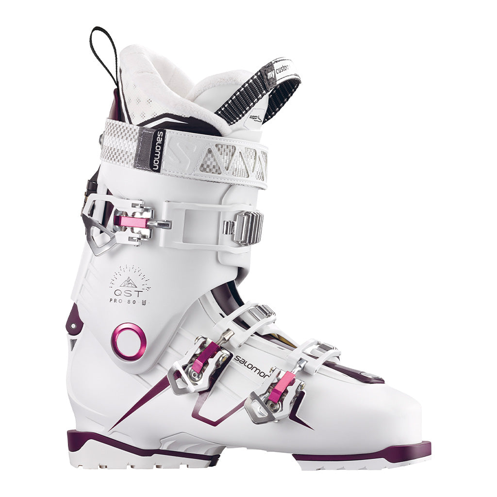 QST Pro 80 Skistøvler i farven hvid/Burgandy/Pink