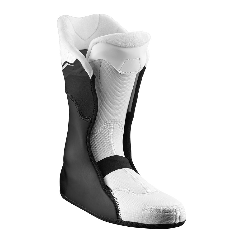 QST Pro 80 Skistøvler i farven hvid/Burgandy/Pink inderstøvle set forfra