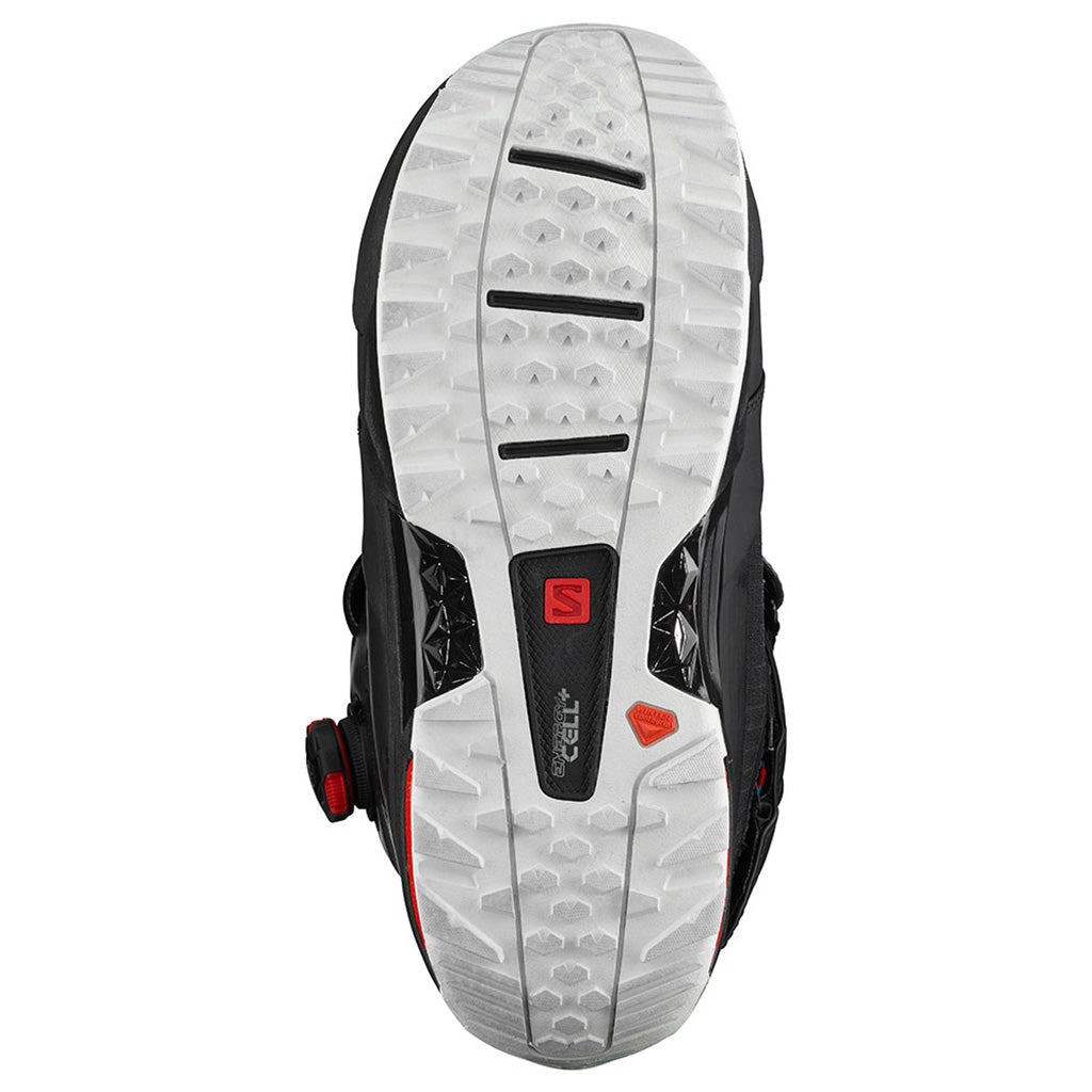 Trek S/Lab Snowboardstøvler i farven sort set nede fra