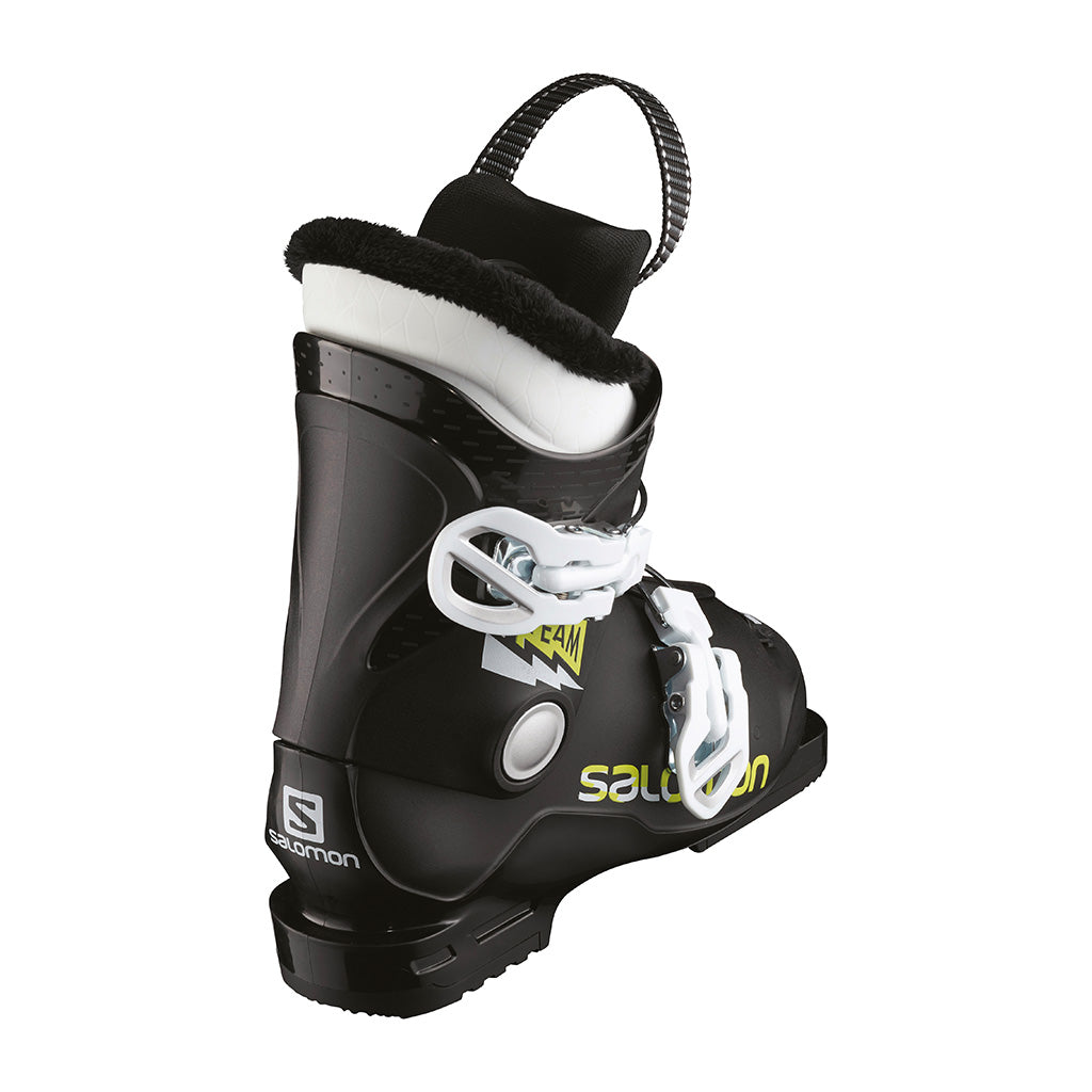 Team T2 Skistøvler i farven sort/Acid grøn/hvid set bagfra