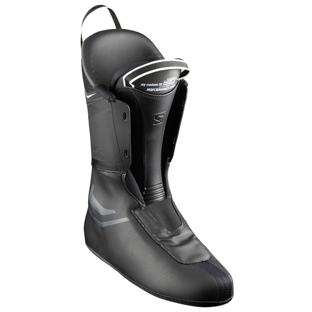 S/Pro 100 Skistøvler i farven Petrol blå/sort set forfra