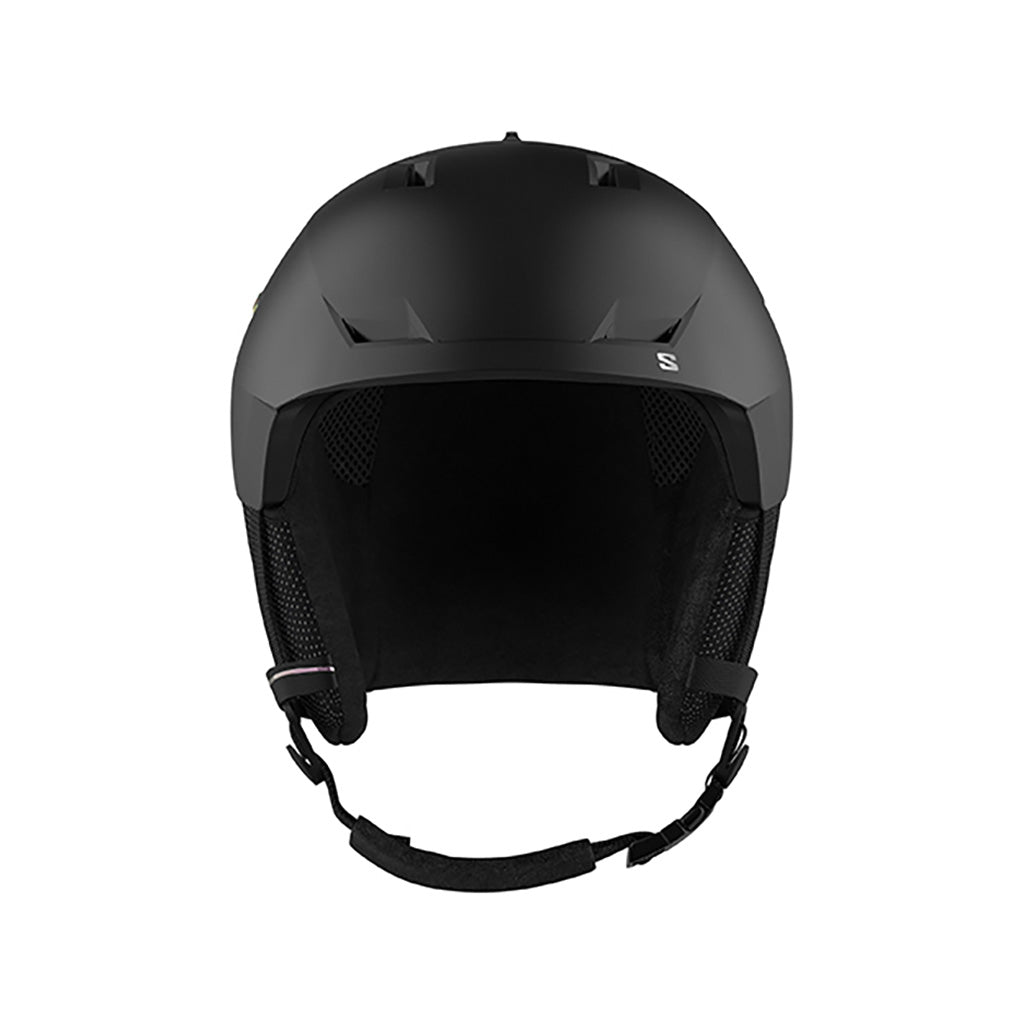 En Skihjelm, Icon LT i farven sort set forfra