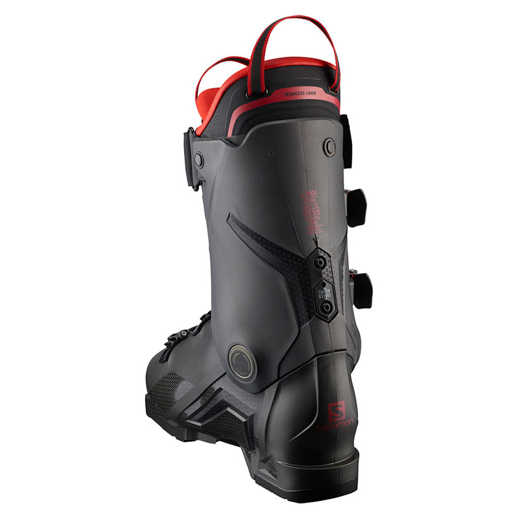 S/Pro 120 GW Skistøvler i farven Belluga/rød/sort set bagfra