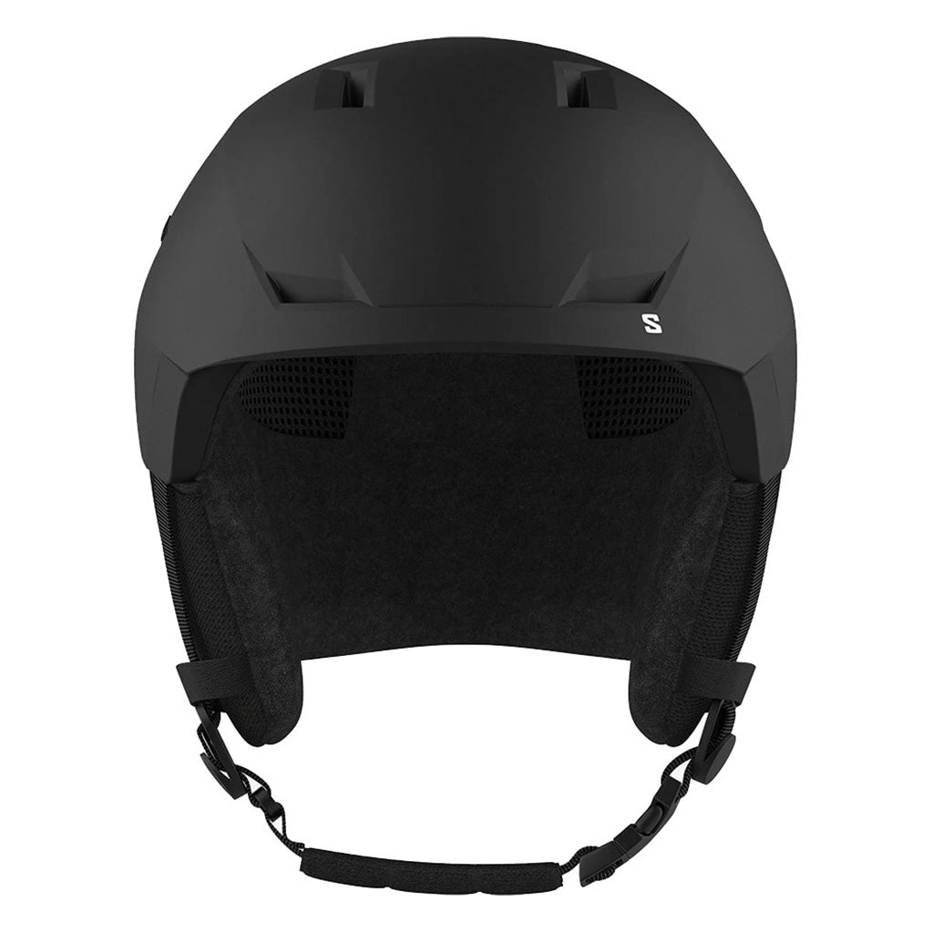 En Skihjelm, Pioneer LT i farven sort set forfra