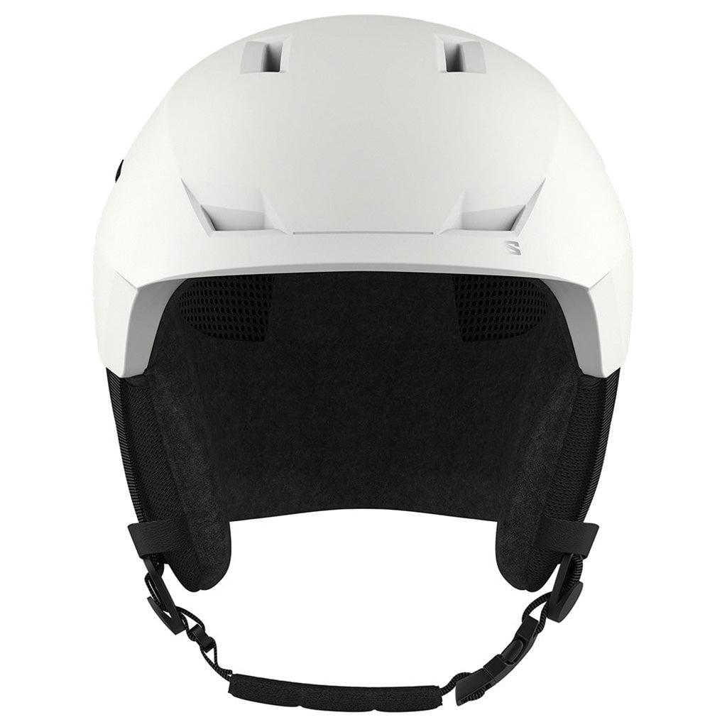 En Skihjelm, Pioneer LT i farven hvid set forfra