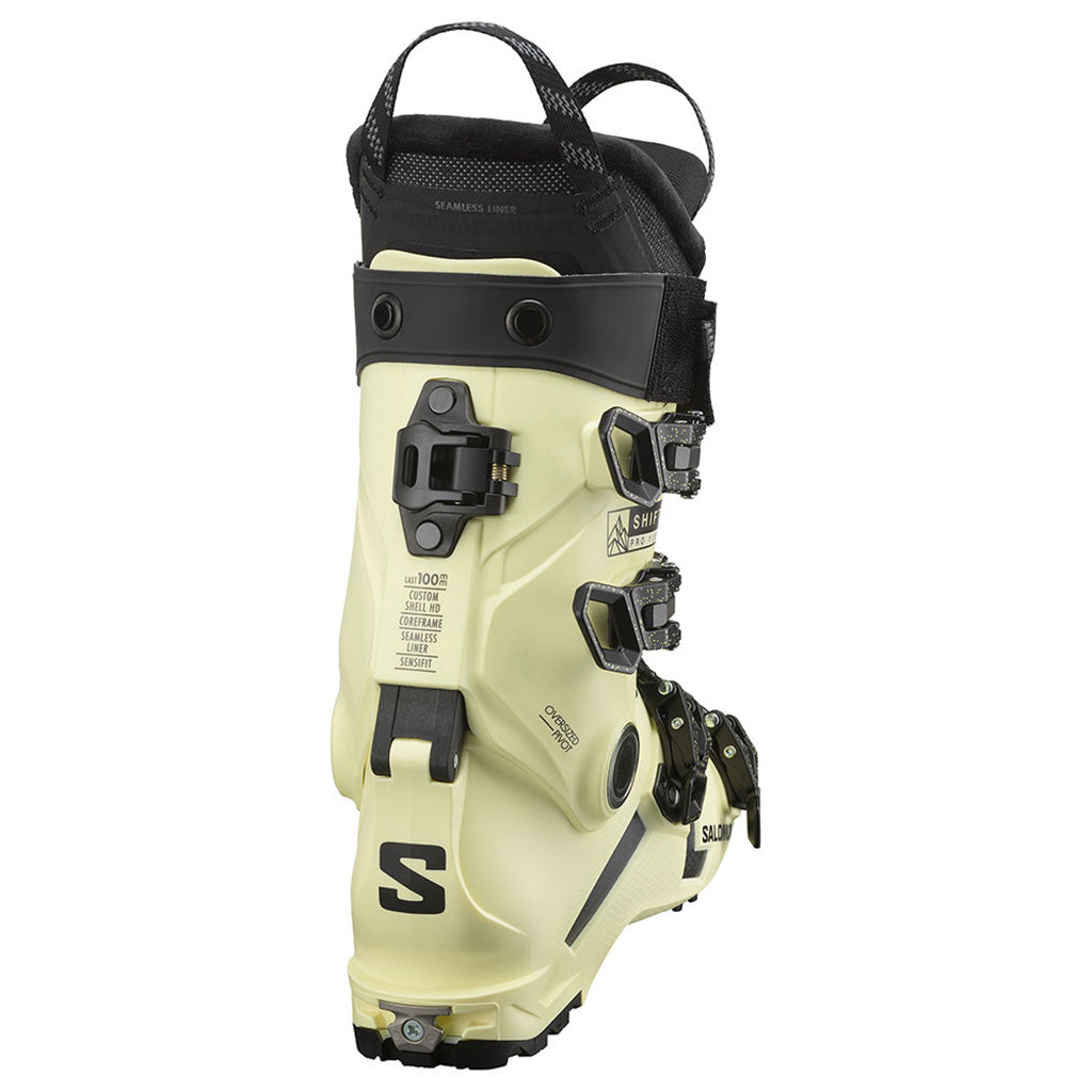 Shift Pro 110 AT Skistøvler i farven Tender gul/sort/hvid set bagfra