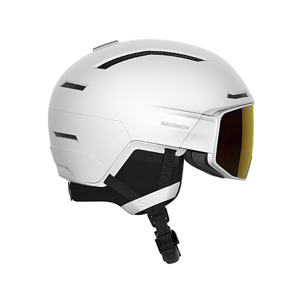 En Skihjelm, Driver Prime Sigphoto MIPS i farven hvid set fra venstre side