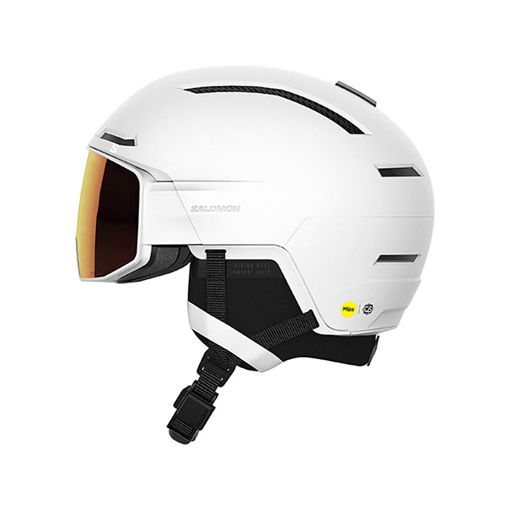 En Skihjelm, Driver Prime Sigphoto MIPS i farven hvid set fra højre side