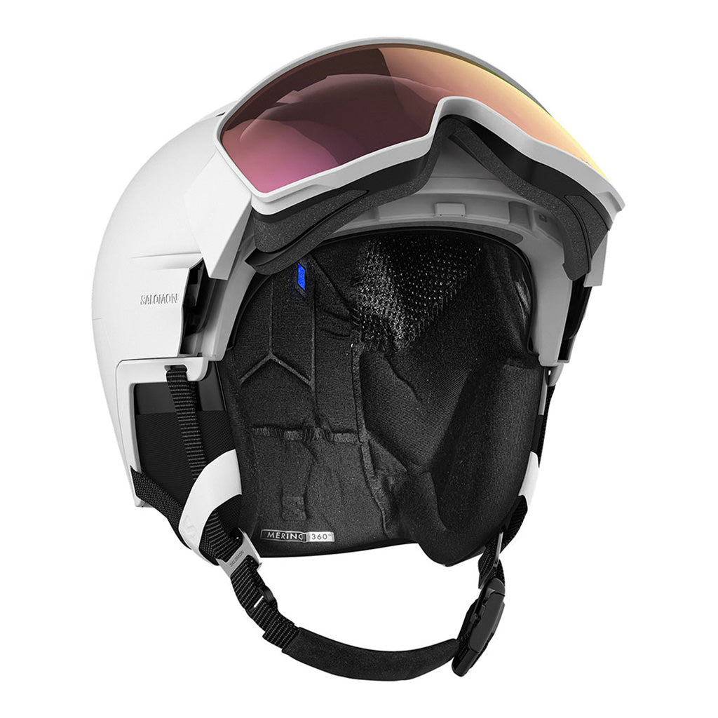 En Skihjelm, Driver Prime Sigma i farven Plus hvid set forfra