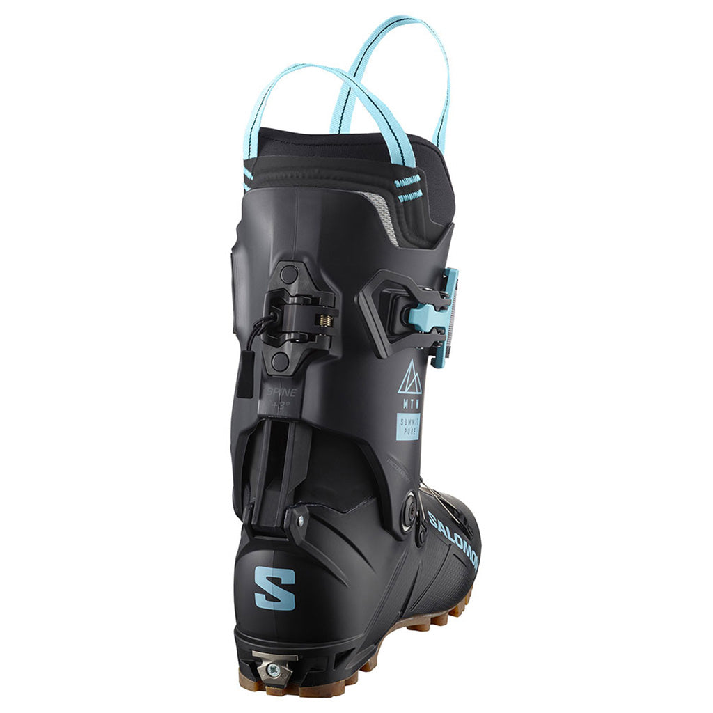 Mtn Summit Pure Skistøvler i farven sort//Rainy Day set bagfra