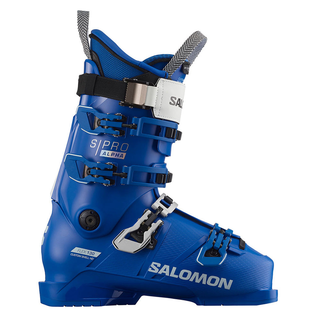 S/Pro Alpha 130 Skistøvler i farven El Race blå/hvid