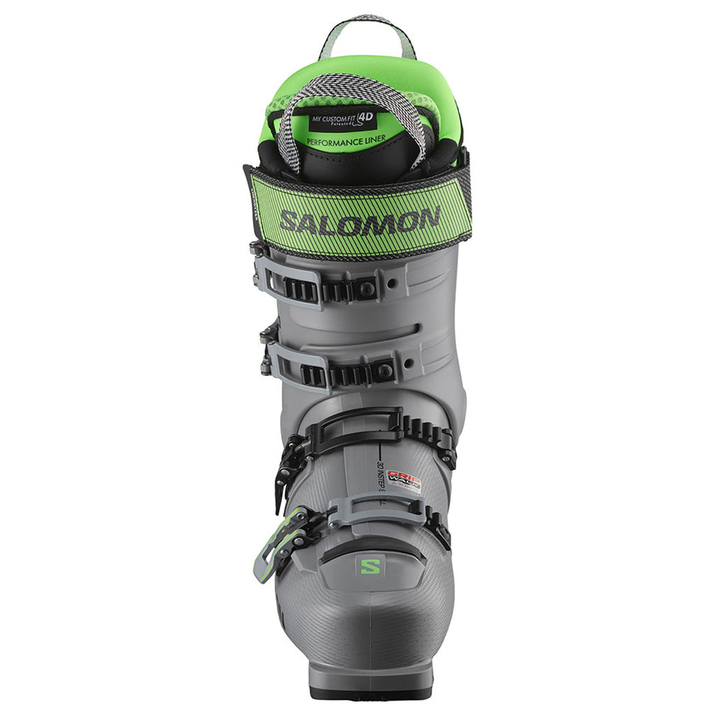 S/Pro Alpha 120 Skistøvler i farven Steel grå/Pastel Neon set forfra