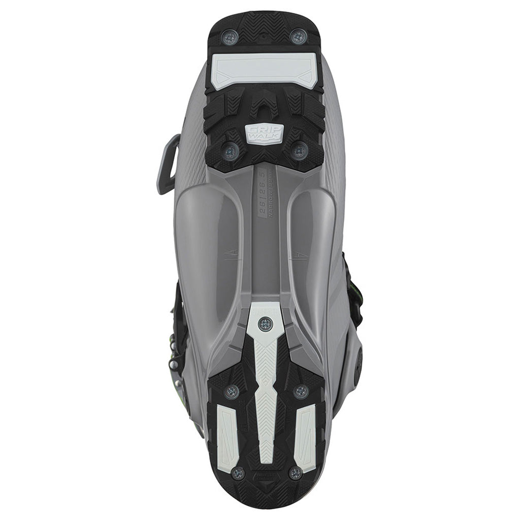 S/Pro Alpha 120 Skistøvler i farven Steel grå/Pastel Neon set nedenfra